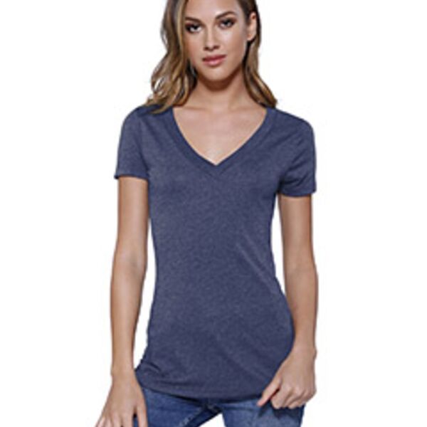 Ladies' Triblend V-Neck T-Shirt Thumbnail