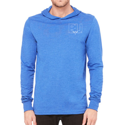 BU - Unisex Jersey Long-Sleeve Hoodie Thumbnail